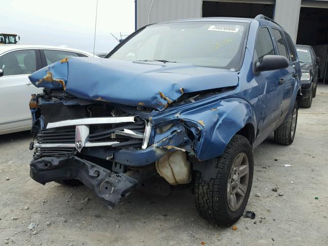 1D4HD48K76F147946 - 2006 DODGE DURANGO SL BLUE photo 2