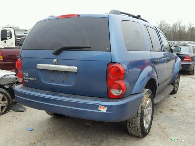 1D4HD48K76F147946 - 2006 DODGE DURANGO SL BLUE photo 4