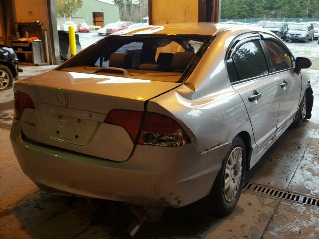 2HGFA16326H030931 - 2006 HONDA CIVIC DX V SILVER photo 4