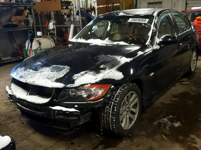 WBAVB13546KX37385 - 2006 BMW 325 I BLACK photo 2