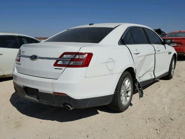 1FAHP2D81EG152903 - 2014 FORD TAURUS SE WHITE photo 4