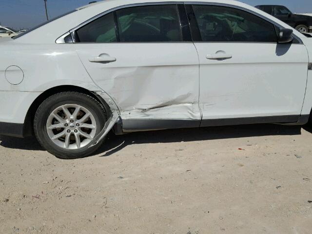 1FAHP2D81EG152903 - 2014 FORD TAURUS SE WHITE photo 9