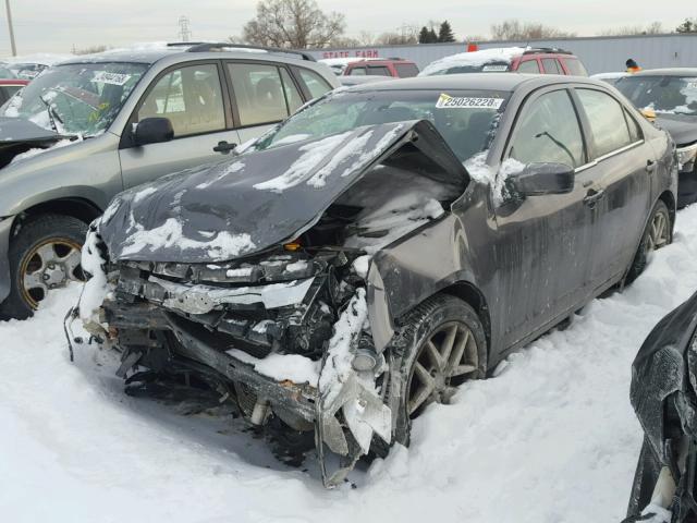 3FAHP0JA4AR340796 - 2010 FORD FUSION SEL GRAY photo 2