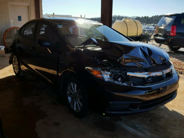 19XFB2F84CE105732 - 2012 HONDA CIVIC EX BLACK photo 1