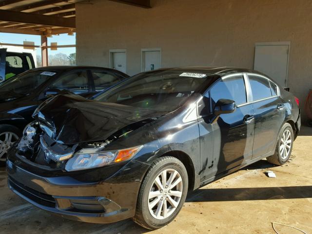19XFB2F84CE105732 - 2012 HONDA CIVIC EX შავი ფოტო 2