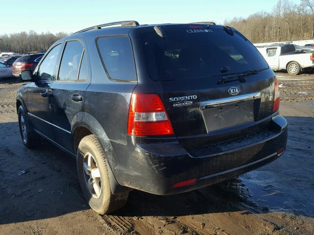 KNDJC735685838818 - 2008 KIA SORENTO EX BLACK photo 3