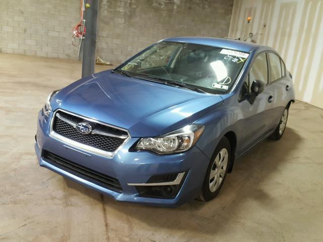 JF1GJAA69GH013450 - 2016 SUBARU IMPREZA BLUE photo 2