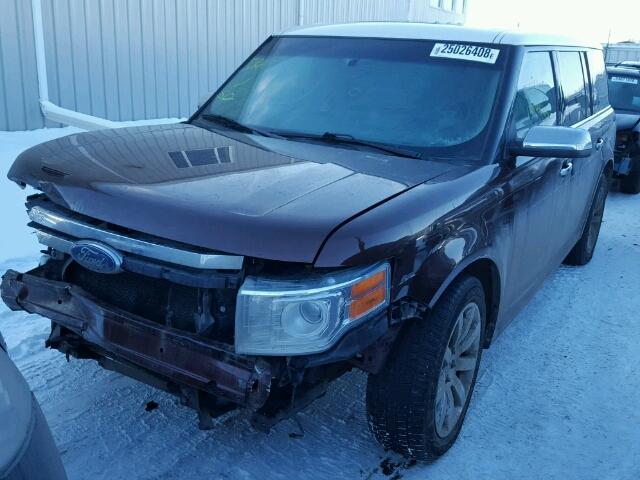 2FMEK63CX9BA98597 - 2009 FORD FLEX LIMIT BURGUNDY photo 2