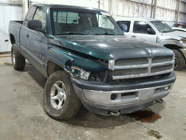 3B7HF13Z71G716568 - 2001 DODGE RAM 1500 GREEN photo 1