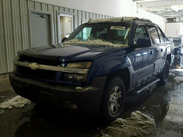 3GNEK13T33G116120 - 2003 CHEVROLET AVALANCHE BLUE photo 2