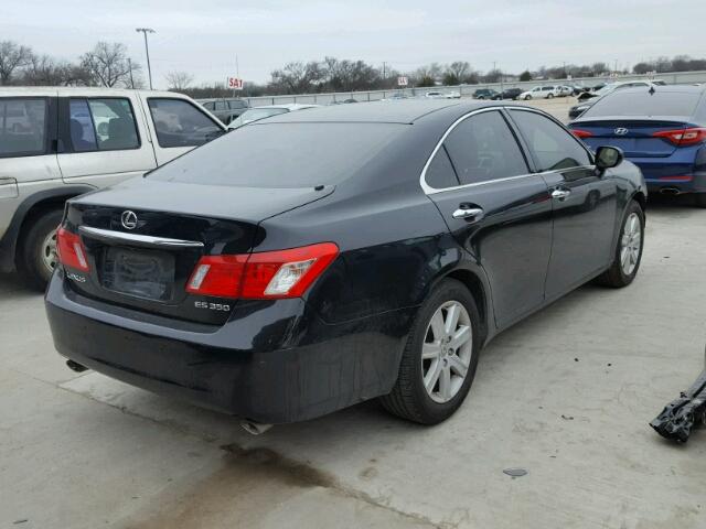 JTHBJ46G682207265 - 2008 LEXUS ES 350 BLACK photo 4