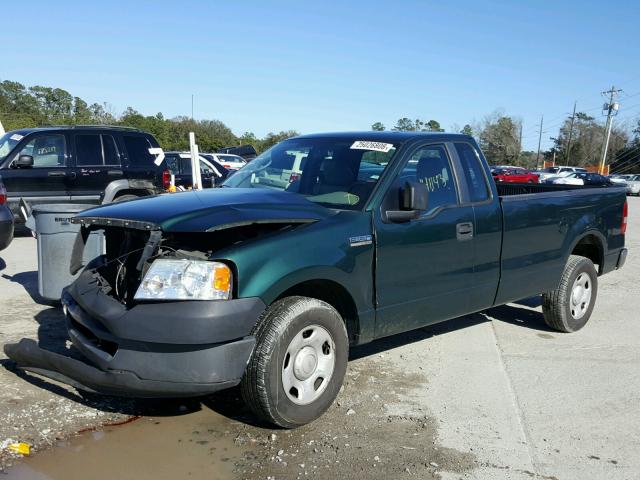 1FTRF12W38KD44080 - 2008 FORD F150 GREEN photo 2