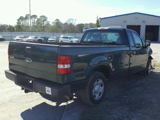 1FTRF12W38KD44080 - 2008 FORD F150 GREEN photo 4