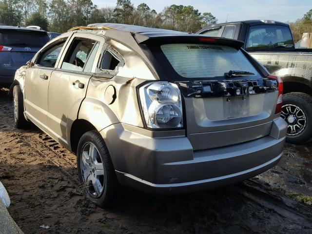 1B3HB28B78D698451 - 2008 DODGE CALIBER BEIGE photo 3