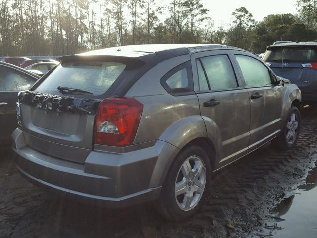 1B3HB28B78D698451 - 2008 DODGE CALIBER BEIGE photo 4