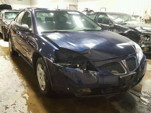 1G2ZF57BX84163404 - 2008 PONTIAC G6 VALUE L BLUE photo 1