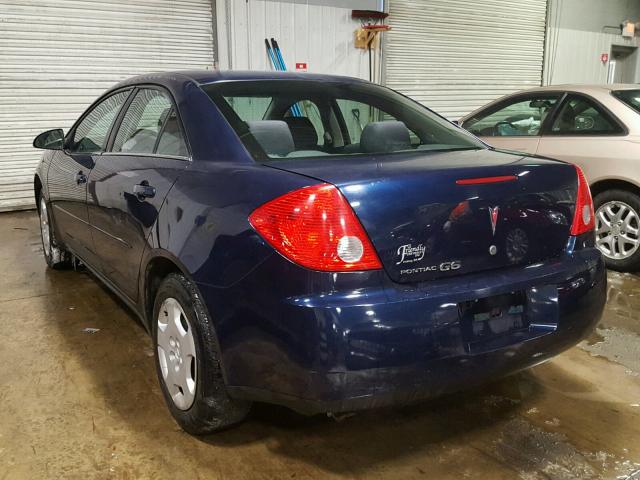 1G2ZF57BX84163404 - 2008 PONTIAC G6 VALUE L BLUE photo 3