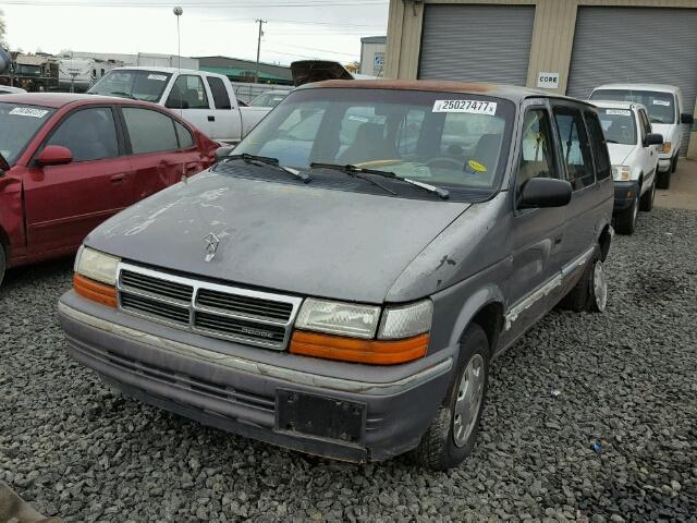 2B4GH25K9NR735017 - 1992 DODGE CARAVAN GRAY photo 2