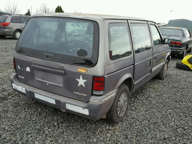 2B4GH25K9NR735017 - 1992 DODGE CARAVAN GRAY photo 4