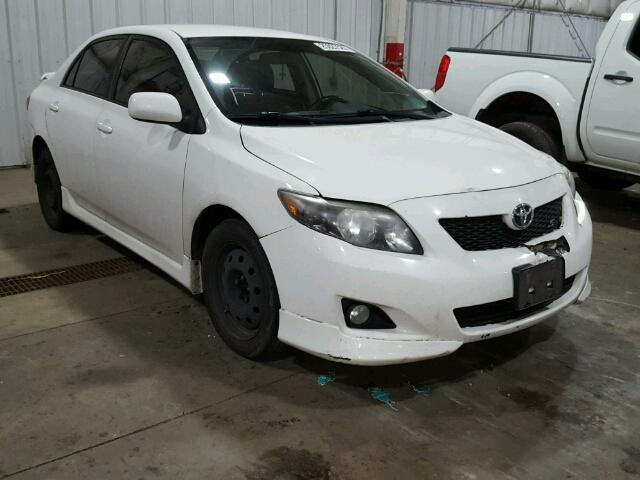 1NXBU40E09Z027331 - 2009 TOYOTA COROLLA BA WHITE photo 1