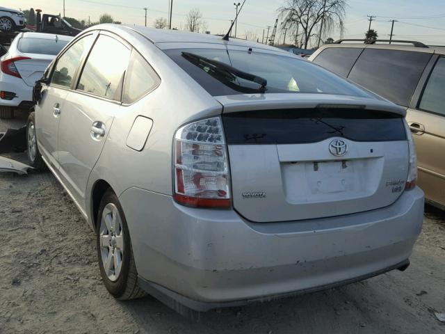 JTDKB20U577568084 - 2007 TOYOTA PRIUS SILVER photo 3