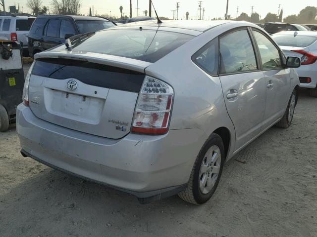 JTDKB20U577568084 - 2007 TOYOTA PRIUS SILVER photo 4