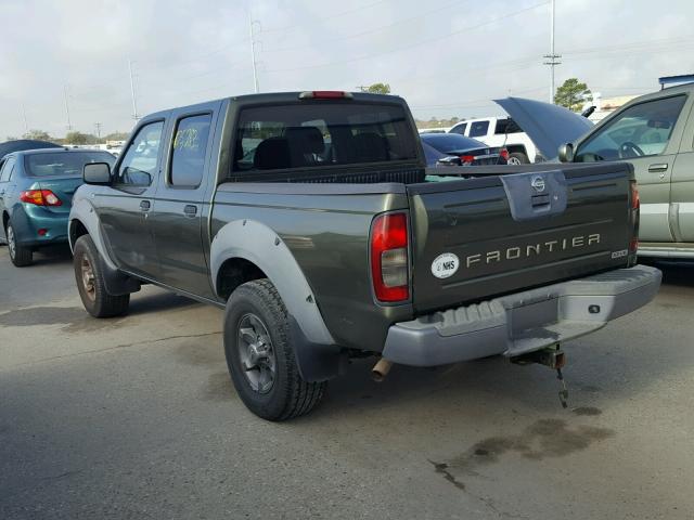 1N6ED27TX3C417938 - 2003 NISSAN FRONTIER C GREEN photo 3