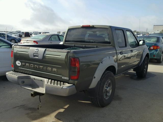 1N6ED27TX3C417938 - 2003 NISSAN FRONTIER C GREEN photo 4