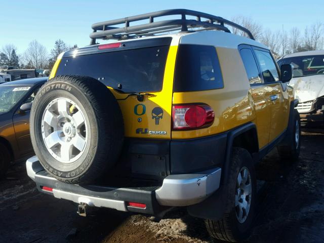 JTEBU11F98K003366 - 2008 TOYOTA FJ CRUISER YELLOW photo 4