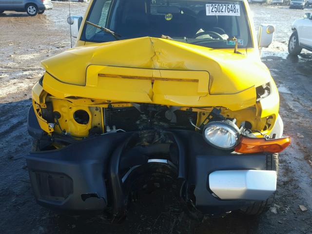 JTEBU11F98K003366 - 2008 TOYOTA FJ CRUISER YELLOW photo 7