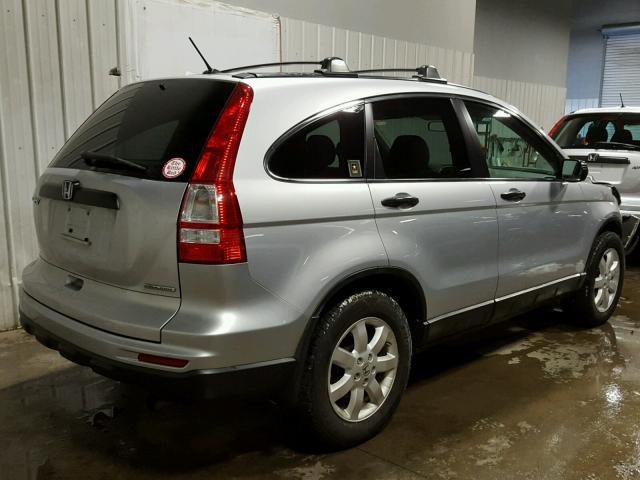 5J6RE3H48BL004133 - 2011 HONDA CR-V SE SILVER photo 4