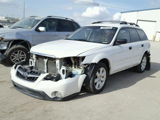 4S4BP61C387304681 - 2008 SUBARU OUTBACK 2. WHITE photo 2