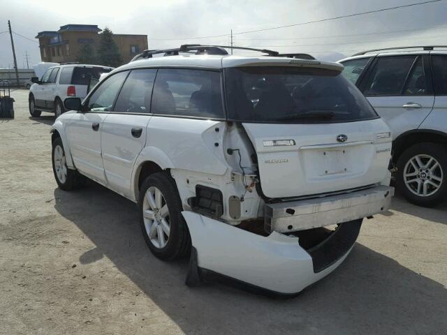 4S4BP61C387304681 - 2008 SUBARU OUTBACK 2. WHITE photo 3