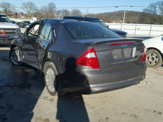 3FAHP0HA1CR236548 - 2012 FORD FUSION SE GRAY photo 3