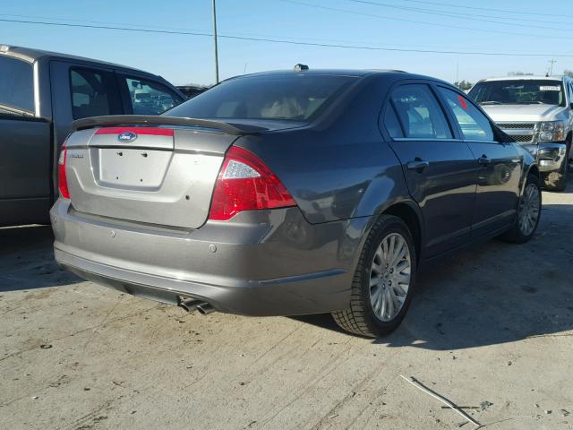 3FAHP0HA1CR236548 - 2012 FORD FUSION SE GRAY photo 4