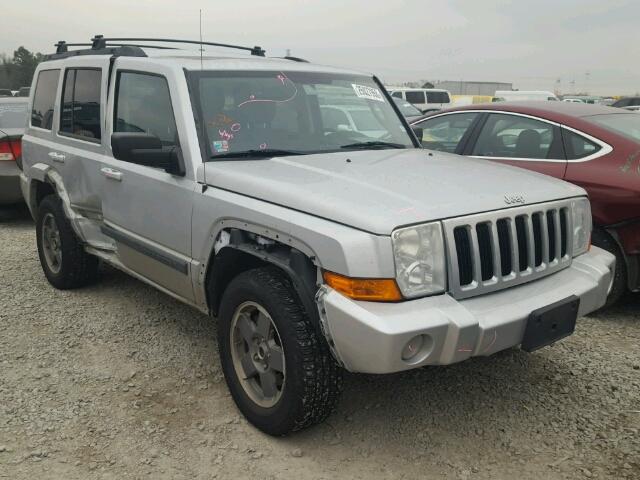 1J8HH48P57C574051 - 2007 JEEP COMMANDER SILVER photo 1