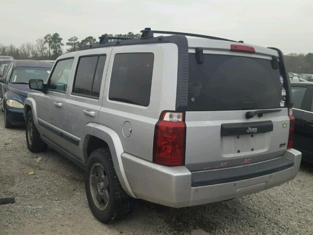 1J8HH48P57C574051 - 2007 JEEP COMMANDER SILVER photo 3