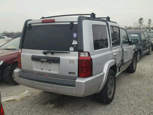 1J8HH48P57C574051 - 2007 JEEP COMMANDER SILVER photo 4