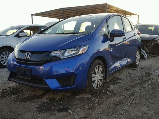 JHMGK5H5XHS001113 - 2017 HONDA FIT LX BLUE photo 2