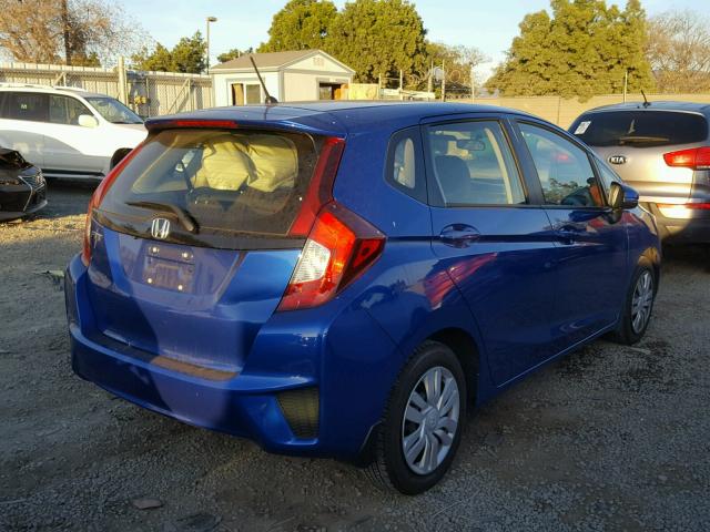 JHMGK5H5XHS001113 - 2017 HONDA FIT LX BLUE photo 4