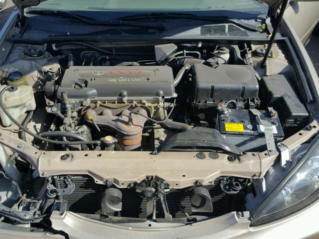 4T1BE32K04U869217 - 2004 TOYOTA CAMRY LE BEIGE photo 7