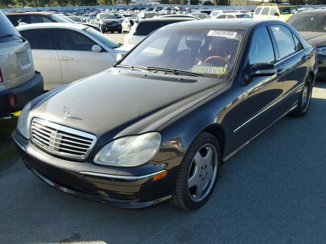 WDBNG75J61A192627 - 2001 MERCEDES-BENZ S 500 BLACK photo 2