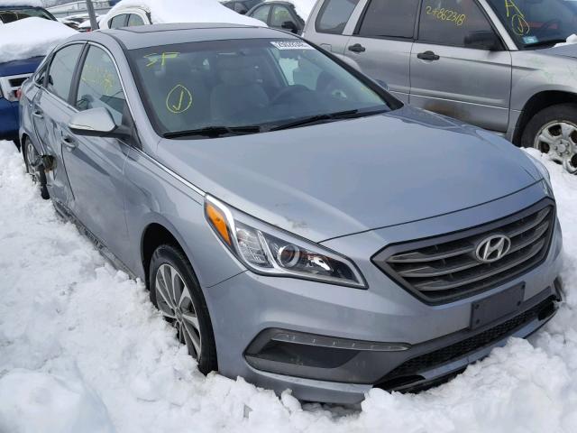 5NPE34AF5FH019260 - 2015 HYUNDAI SONATA SPO GRAY photo 1