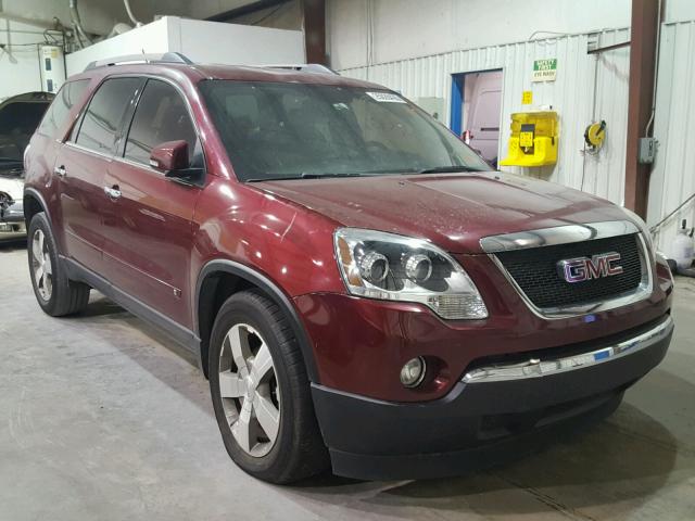 1GKLRMED2AJ116760 - 2010 GMC ACADIA SLT მუქწითელი ფოტო 1