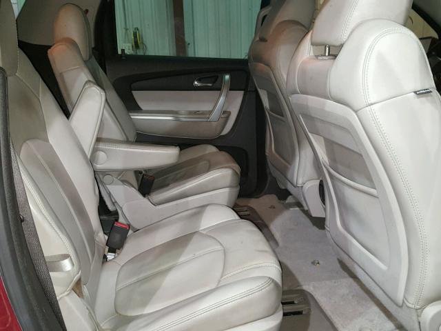 1GKLRMED2AJ116760 - 2010 GMC ACADIA SLT მუქწითელი ფოტო 6