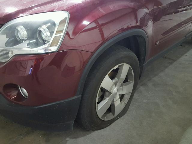 1GKLRMED2AJ116760 - 2010 GMC ACADIA SLT მუქწითელი ფოტო 9