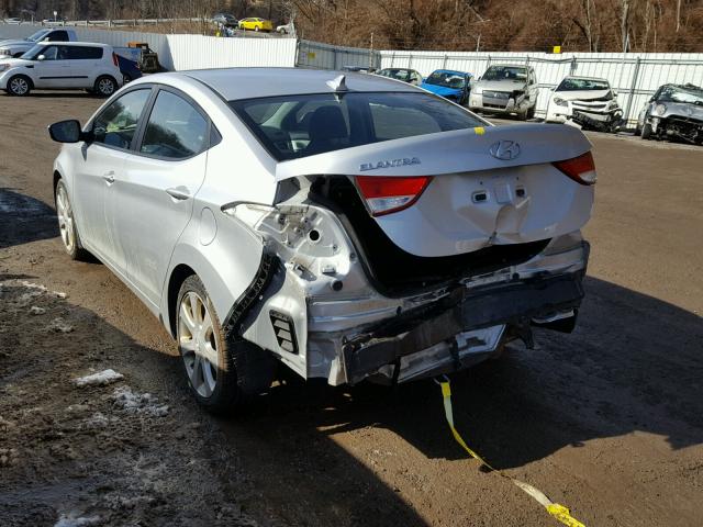 KMHDH4AE6CU277689 - 2012 HYUNDAI ELANTRA GL SILVER photo 3