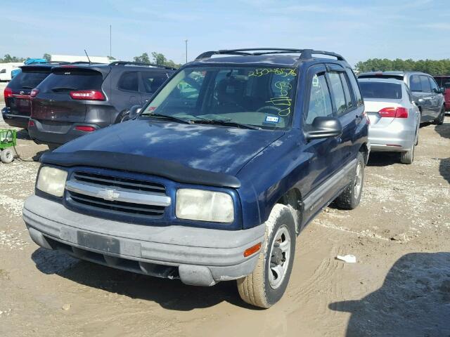 2CNBE13C126911515 - 2002 CHEVROLET TRACKER BLUE photo 2