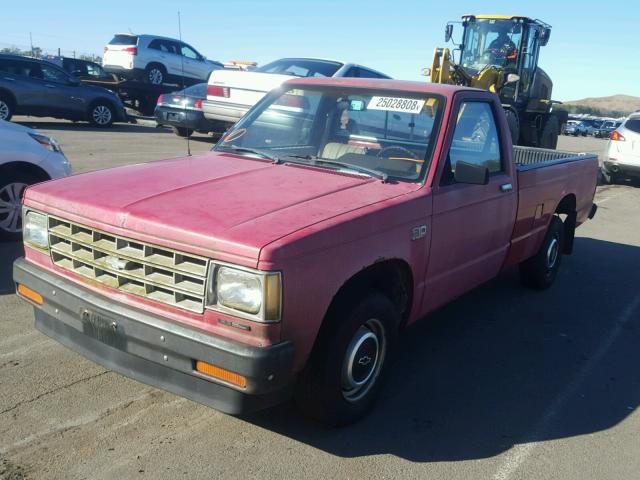 1GCCS14R0G2229170 - 1986 CHEVROLET S TRUCK S1 RED photo 2