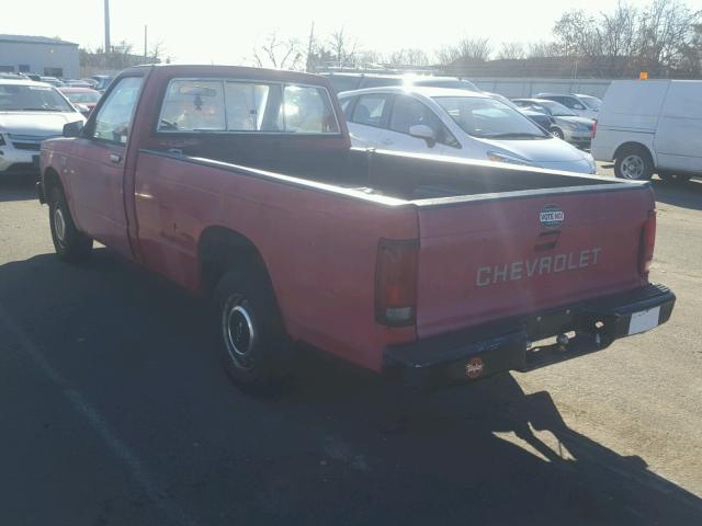 1GCCS14R0G2229170 - 1986 CHEVROLET S TRUCK S1 RED photo 3